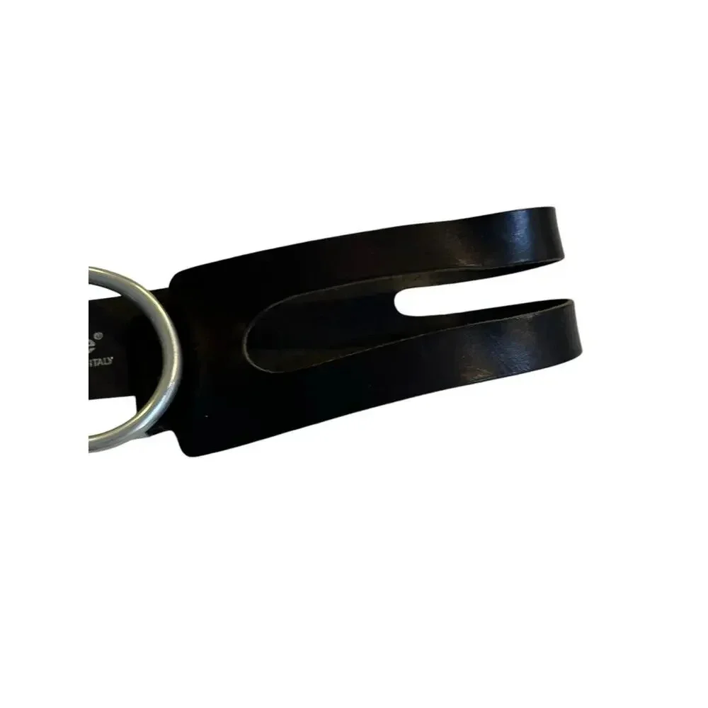 Bebe Women's Black Genuine Leather Belt